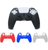 Stuff Certified® Anti-Rutsch-Abdeckung / Skin für PlayStation 5-Controller - Grip-Abdeckung PS5 - Schwarz