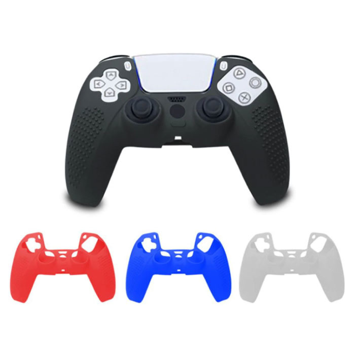 Stuff Certified® Osłona antypoślizgowa / skórka do kontrolera PlayStation 5 - Osłona uchwytu PS5 - Czarna