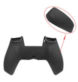 Stuff Certified® Anti-Rutsch-Abdeckung / Skin für PlayStation 5-Controller - Grip-Abdeckung PS5 - Schwarz