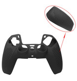 Stuff Certified® Anti-Rutsch-Abdeckung / Skin für PlayStation 5-Controller - Grip-Abdeckung PS5 - Schwarz