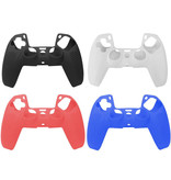 Stuff Certified® Anti-Rutsch-Abdeckung / Skin für PlayStation 5-Controller - Griffabdeckung PS5 - Weiß