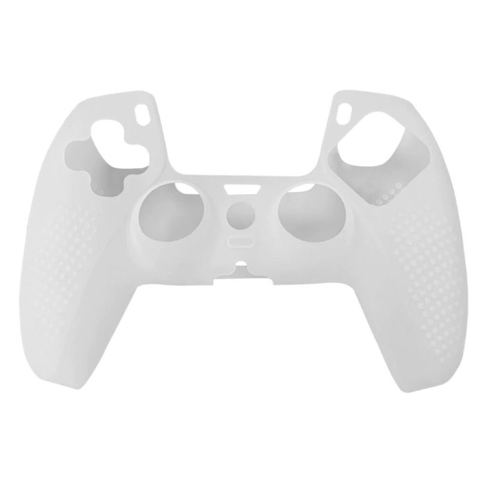 Funda / piel antideslizante para el mando de PlayStation 5 - Funda de agarre PS5 - Blanco