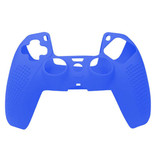 Stuff Certified® Funda / piel antideslizante para el mando de PlayStation 5 - Funda de agarre PS5 - Azul