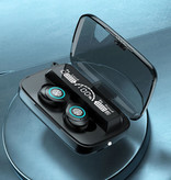 Stuff Certified® Bezprzewodowe słuchawki M17 ze sterowaniem dotykowym - 4000 mAh TWS Powerbank Inteligentne sterowanie dotykowe Słuchawki douszne Bluetooth 5.1 Słuchawki Słuchawki douszne