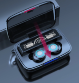 Stuff Certified® Bezprzewodowe słuchawki M17 ze sterowaniem dotykowym - 4000 mAh TWS Powerbank Inteligentne sterowanie dotykowe Słuchawki douszne Bluetooth 5.1 Słuchawki Słuchawki douszne