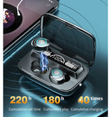 Stuff Certified® Écouteurs sans fil M17 avec commande tactile - 4000mAh TWS Powerbank Smart Touch Control Bluetooth 5.1 Écouteurs Écouteurs Écouteurs Écouteurs