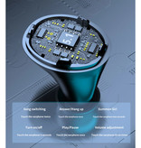 Stuff Certified® Auriculares inalámbricos M17 con control táctil - 4000mAh TWS Powerbank Control táctil inteligente Bluetooth 5.1 Auriculares Auriculares Auriculares