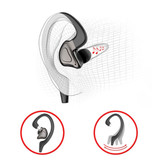 GDLYL Auricolari wireless VV2 con gancio per l'orecchio Sport - Touch Control - TWS Bluetooth 5.0 Auricolari wireless Auricolari Auricolari Auricolari neri
