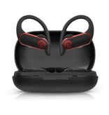 Blitzwolf Airaux kabellose Ohrhörer mit Ohrbügel Sport - Touch Control - TWS Bluetooth 5.0 kabellose Knospen Ohrhörer Ohrhörer Ohrhörer Schwarz