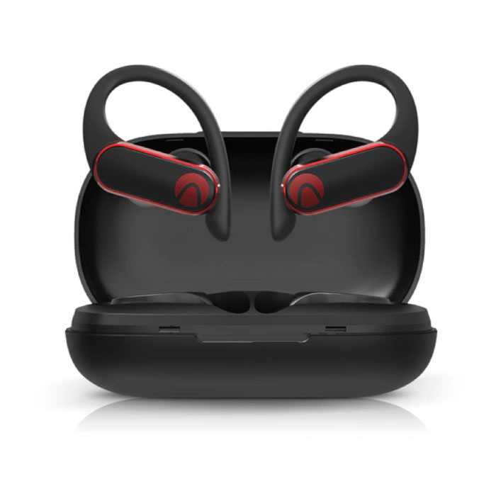 Bezprzewodowe słuchawki Airaux z zaczepem na ucho Sport - Sterowanie dotykowe - TWS Bezprzewodowe słuchawki Bluetooth 5.0 Słuchawki Słuchawki douszne Czarne