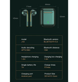 Stuff Certified® Bezprzewodowe słuchawki J18 - True Touch Control Słuchawki TWS Bezprzewodowe słuchawki douszne Bluetooth 5.0 Słuchawki Białe