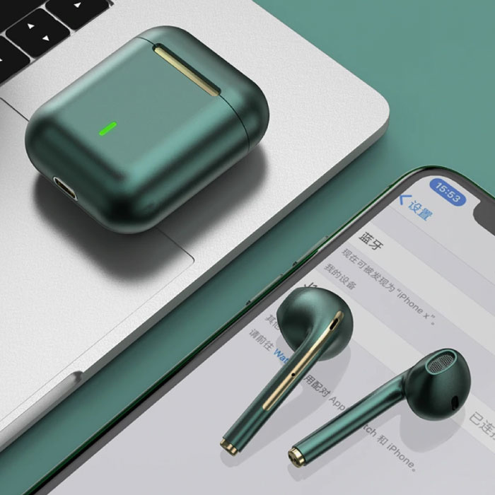 Stuff Certified® Bezprzewodowe słuchawki J18 - True Touch Control Słuchawki TWS Bezprzewodowe słuchawki douszne Bluetooth 5.0 Słuchawki Różowe złoto