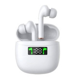 Stuff Certified® Écouteur Bluetooth sans fil J3 - Écouteur True Touch Control TWS - Blanc