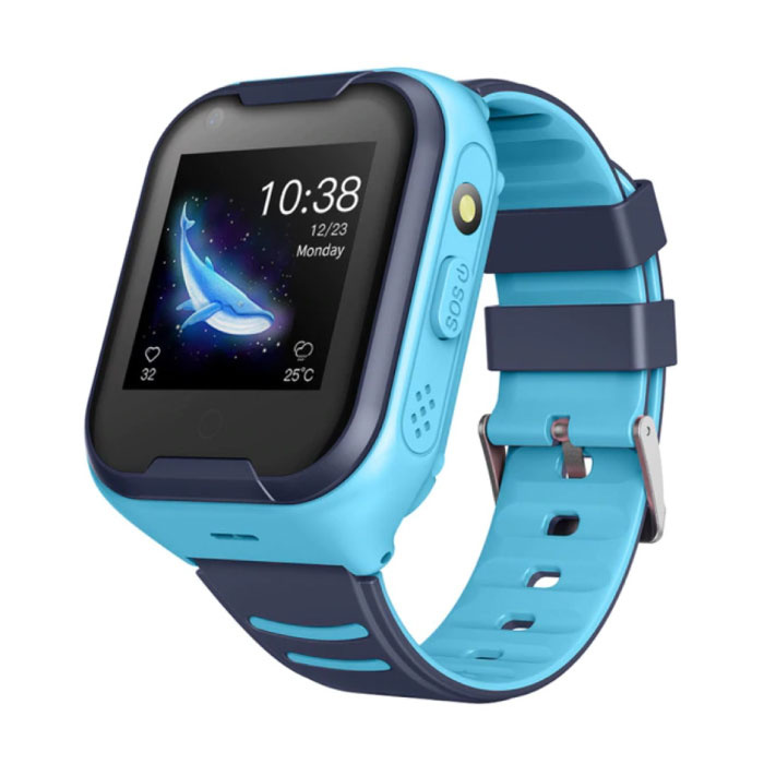 Smartwatch dla dzieci z lokalizatorem GPS Smartband Smartwatch Zegarek IPS iOS Android Niebieski