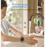 Lemfo Smartwatch für Kinder mit GPS Tracker Smartband Smartphone Uhr IPS iOS Android Blue