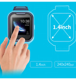 Lemfo Smartwatch für Kinder mit GPS Tracker Smartband Smartphone Uhr IPS iOS Android Blue