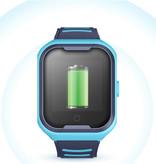 Lemfo Smartwatch dla dzieci z lokalizatorem GPS Smartband Smartwatch Zegarek IPS iOS Android Niebieski