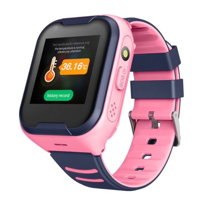 Smartwatch dla dzieci z lokalizatorem GPS Smartband Smartwatch Zegarek IPS iOS Android Różowy