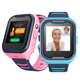 Lemfo Smartwatch for Children with GPS Tracker Smartband Smartphone Watch IPS iOS Android Black