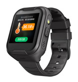 Lemfo Smartwatch für Kinder mit GPS Tracker Smartband Smartphone Uhr IPS iOS Android Black