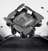 Stuff Certified® 4D-V2 Mini RC Drohne mit Kamera - Pocket Quadcopter Toy mit Gyro Stabilization Black