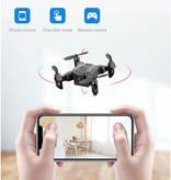 Stuff Certified® 4D-V2 Mini RC Drone met Camera - Pocket Quadcopter Speelgoed met Gyro Stabilistatie Zwart