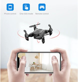 Stuff Certified® 4D-V2 Mini RC Drone with Camera - Pocket Quadcopter Toy with Gyro Stabilization Black