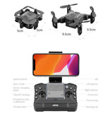 Stuff Certified® 4D-V2 Mini RC Drohne mit Kamera - Pocket Quadcopter Toy mit Gyro Stabilization Black