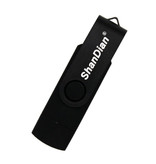 ShanDian Hochgeschwindigkeits-Flash-Laufwerk 4 GB - USB- und USB-C-Stick-Speicherkarte - Schwarz