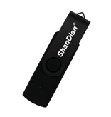 ShanDian High Speed Flash Drive 16GB - USB and USB-C Stick Memory Card - Black