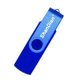 ShanDian High Speed Flash Drive 64GB - USB and USB-C Stick Memory Card - Blue