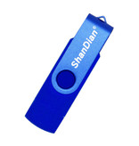 ShanDian Unidad flash de alta velocidad de 32 GB - Tarjeta de memoria USB y USB-C Stick - Azul