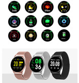 Lige 2020 Fashion Sports Smartwatch Fitness Sport Activity Tracker Smartphone Horloge iOS Android - Zwart