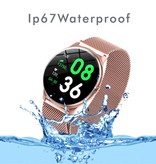 Lige 2020 Fashion Sports Smartwatch Fitness Sport Activity Tracker Reloj para teléfono inteligente iOS Android - Rosa