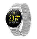 Lige 2020 Mode Sport Smartwatch Fitness Sport Aktivität Tracker Smartphone Uhr iOS Android - Silber