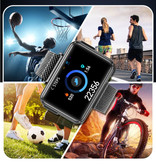 Lemfo T91 Smartwatch Breites Display mit kabellosen Ohrhörern - 1,4-Zoll-Bildschirm - Smartband Fitness Tracker Sport Activity Watch iOS Android Schwarz