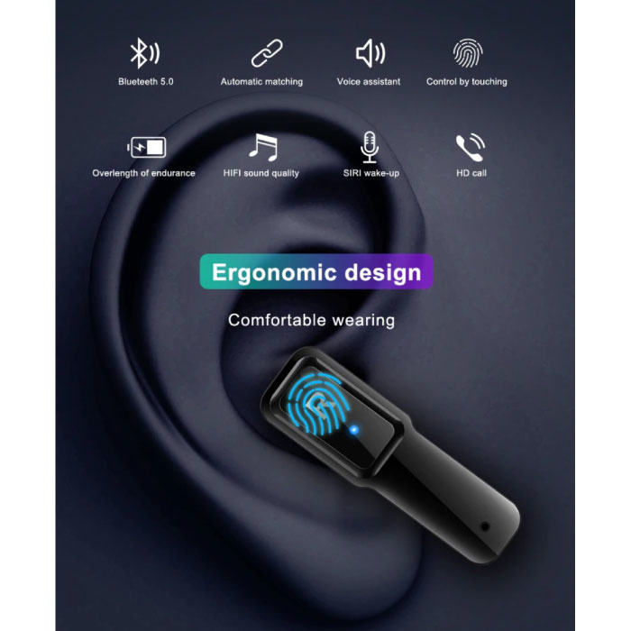 Lemfo T91 Smartwatch Pantalla ancha con auriculares inalámbricos - Pantalla de 1,4 pulgadas - Smartband Fitness Tracker Reloj de actividad deportiva iOS Android Silver