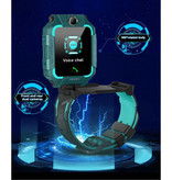 Lemfo Q19 Reloj inteligente para niños con rastreador GPS Reloj inteligente con banda inteligente 2G IPS iOS Android Azul