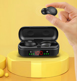 BLZK Auricolari wireless V8 - True Touch Control TWS Auricolari Bluetooth 5.0 Auricolari wireless Auricolari Auricolari neri