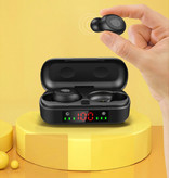 BLZK V8 Wireless Earphones - True Touch Control TWS Earphones Bluetooth 5.0 Wireless Ear Buds Earphones Earphones Black