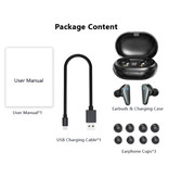 ZNP Wireless Earphones - TWS Earphones Bluetooth 5.0 Wireless Ear Buds Earphones Earphone Black