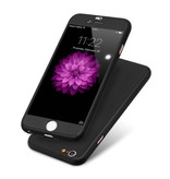 Stuff Certified® Carcasa completa 360 ° para iPhone 6S Plus - Funda de cuerpo entero + protector de pantalla Negro