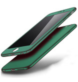 Stuff Certified® Carcasa completa 360 ° para iPhone 11 Pro Max - Carcasa de cuerpo completo + protector de pantalla Verde