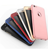 Stuff Certified® iPhone 7 Plus 360 ° Full Cover - Full Body Case Case + Screen protector Blue