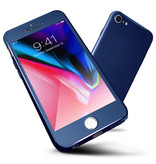 Stuff Certified® Carcasa completa 360 ° para iPhone XS Max - Carcasa de cuerpo entero + protector de pantalla Azul