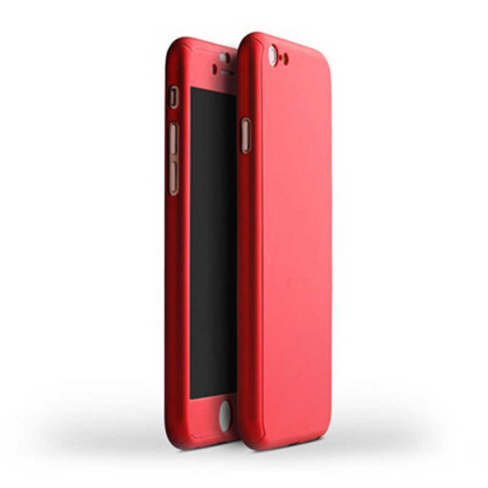 iPhone 8 360 ° de la cubierta completa - cubierta de la caja de cuerpo  completo + protector de la pantalla