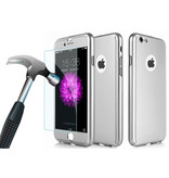 Stuff Certified® Funda completa 360 ° para iPhone 6 Plus - Funda de cuerpo entero + protector de pantalla Blanco