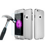 Stuff Certified® Funda completa 360 ° para iPhone 8 Plus - Funda de cuerpo entero + protector de pantalla Blanco