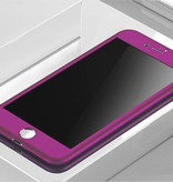 Stuff Certified® Carcasa completa 360 ° para iPhone 12 Pro - Carcasa de cuerpo completo + Protector de pantalla Morado