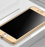 Stuff Certified® iPhone 12 Mini 360 ° Vollabdeckung - Ganzkörperhülle + Displayschutzfolie Gold